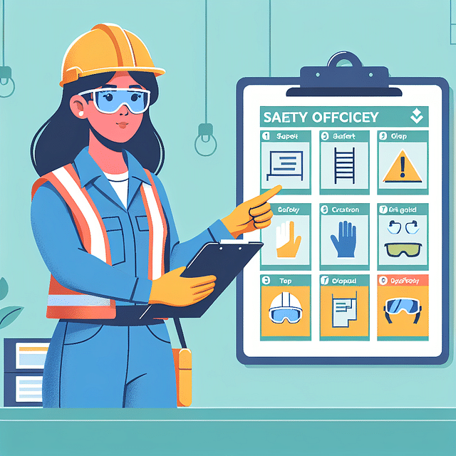 Worker providing feedback on safety procedures