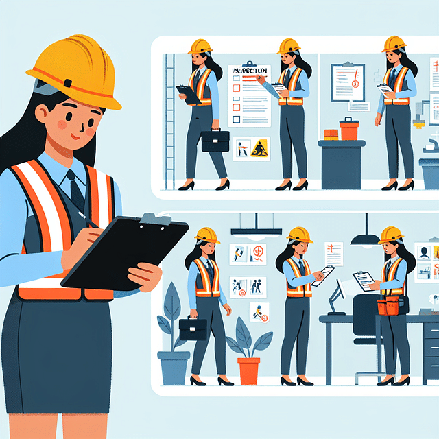 CDLE inspector conducting a workplace safety audit