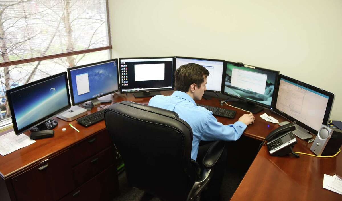 computer professional at work