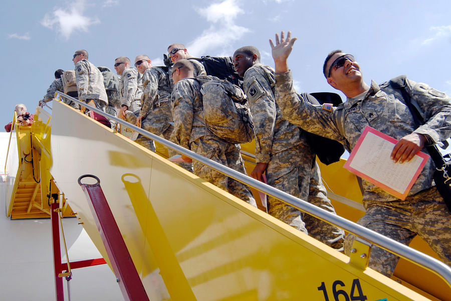 military family goodbye