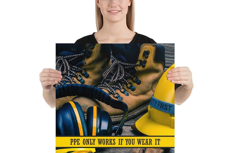 Workplace health and safety poster