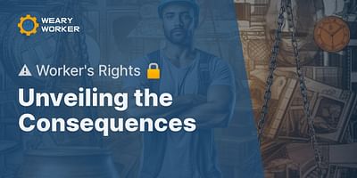Unveiling the Consequences - ⚠️ Worker's Rights 🔒