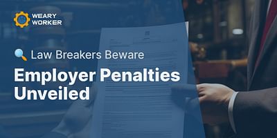 Employer Penalties Unveiled - 🔍 Law Breakers Beware