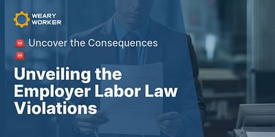 Unveiling the Employer Labor Law Violations - 🚨 Uncover the Consequences 🚨