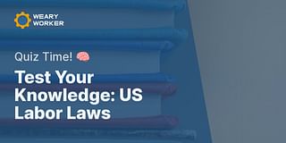 Test Your Knowledge: US Labor Laws - Quiz Time! 🧠
