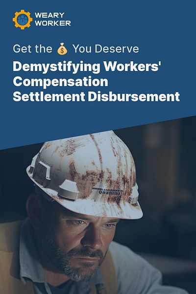Demystifying Workers' Compensation Settlement Disbursement - Get the 💰 You Deserve